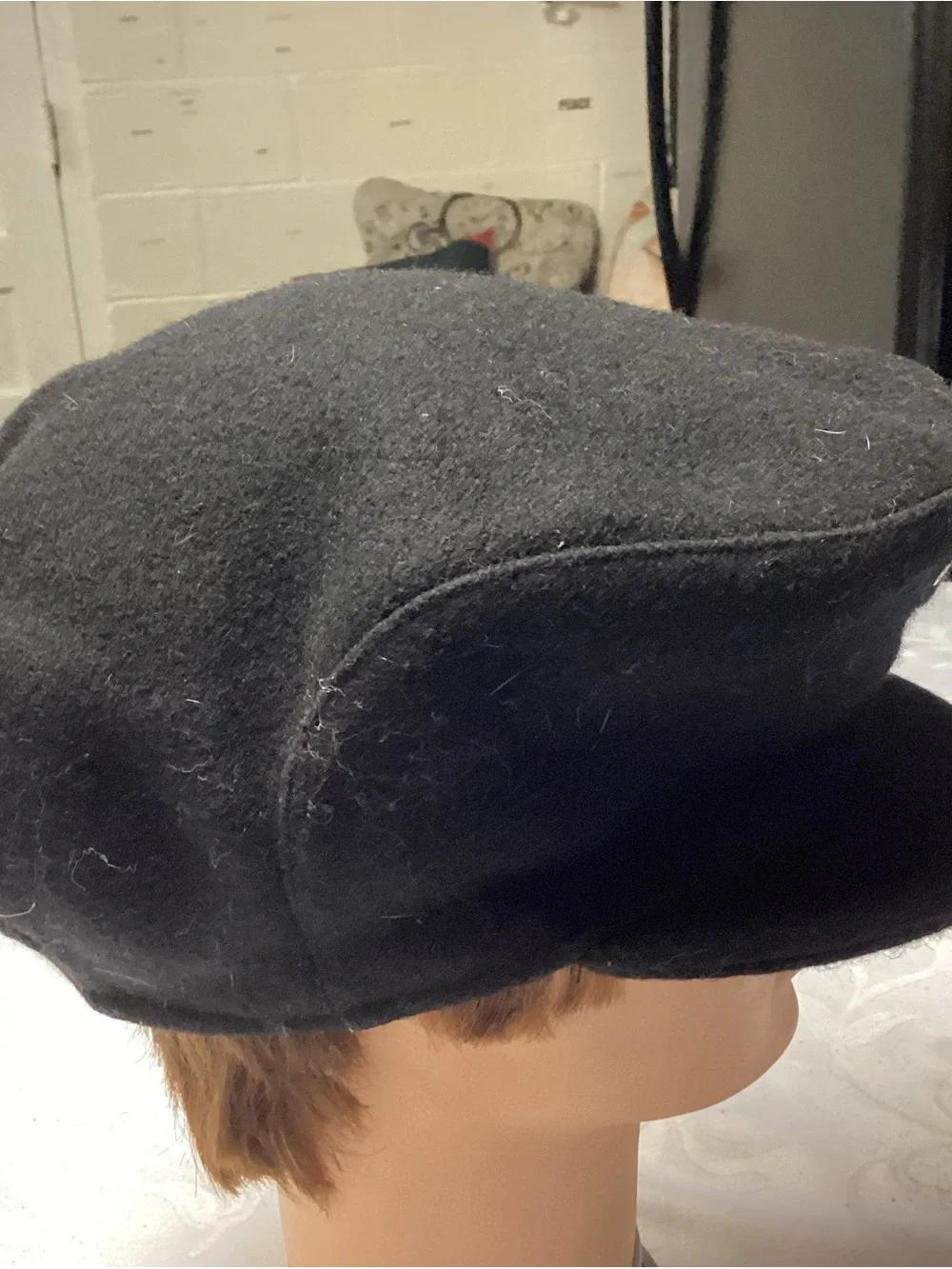 Classic Black Wool Newsboy Cap - Men's Accessory BAILEY. HATS. VINTAGE. a UNISEX